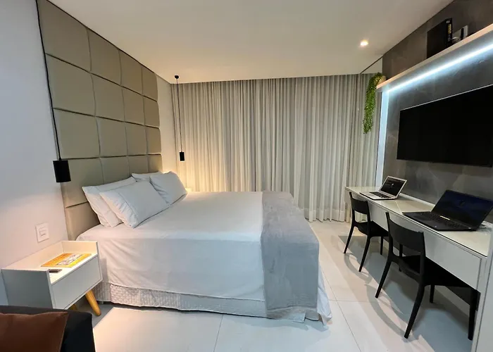 Fantastico Studio 304 Salvador, Com Vista Mar, No Bairro De Jardim Armacao, A 300M Do Novo Centro De Convencoes De Salvador - Ccs E Do Parque Dos Ventos